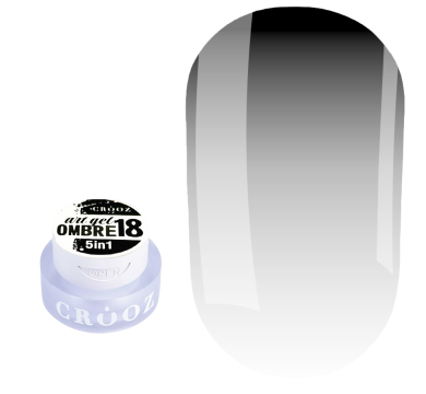 Гель-фарба Crooz 5в1 Art Gel Ombre №18, чорна, 3 г
