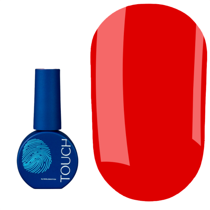 Гель-лак однофазний Touch Gel Polish One Step №09, яскраво-червоний, 7 мл