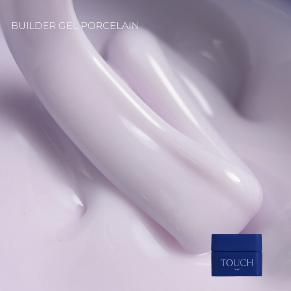 Гель для наращивания Touch Builder Gel №36 Porcelain, молочный с розовым подтоном, 10 мл