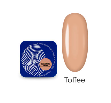 Гель для нарощування Touch Builder Gel №09 Toffee, кремово-бежевий, 10 мл