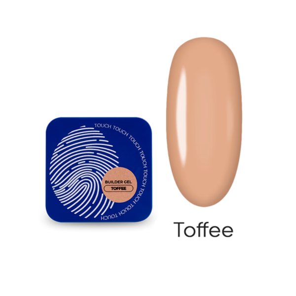 Гель для нарощування Touch Builder Gel №09 Toffee, кремово-бежевий, 10 мл