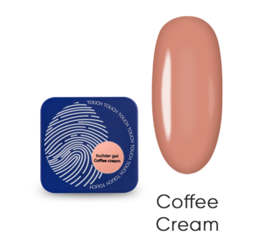 Гель для наращивания Touch Builder Gel №25 Coffe Cream, розово-бежевый, 10 мл