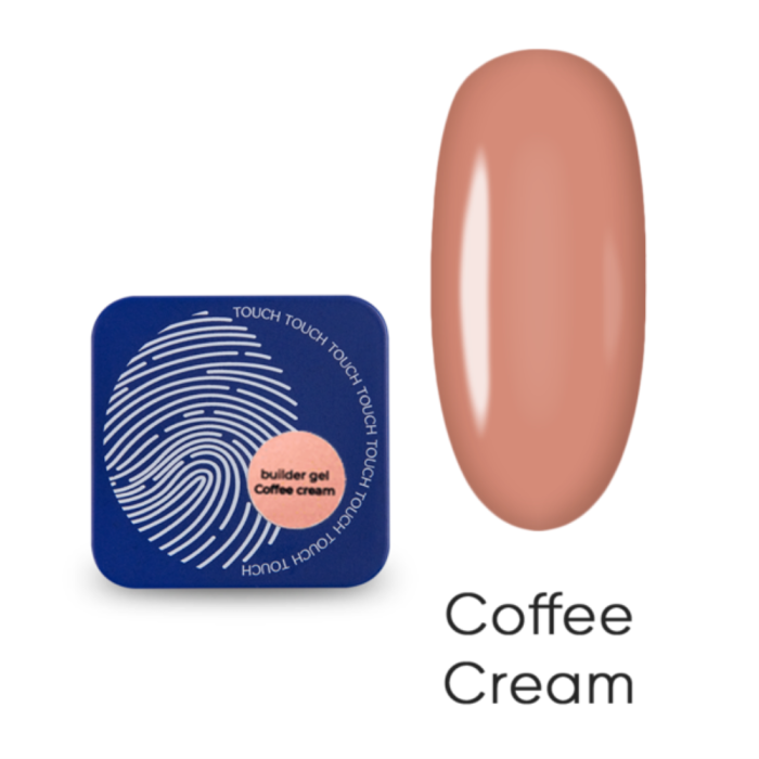 Гель для наращивания Touch Builder Gel №25 Coffe Cream, розово-бежевый, 10 мл
