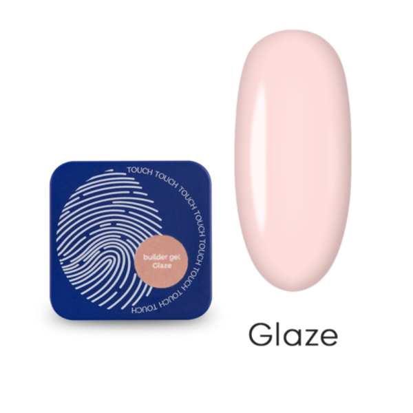 Гель для наращивания Touch Builder Gel №13 Glaze, пудрово-розовый, 10 мл