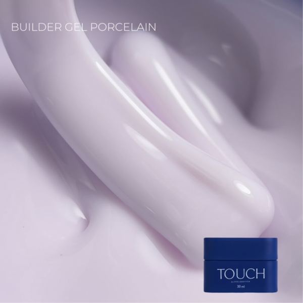 Гель для наращивания Touch Builder Gel №36 Porcelain, молочный с розовым подтоном, 30 мл