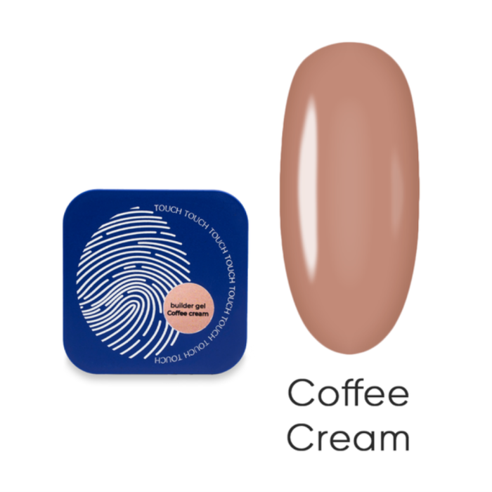 Гель для наращивания Touch Builder Gel №25 Coffe Cream, розово-бежевый, 30 мл