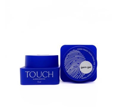 Гель для нарощування на гелеві типси та дизайну Touch Gem Gel, прозорий, 5 мл