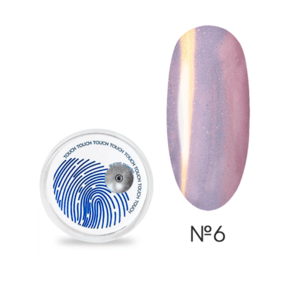 Втирка Touch Aurora Powder №06, рожева з бірюзовим відливом, 5 г