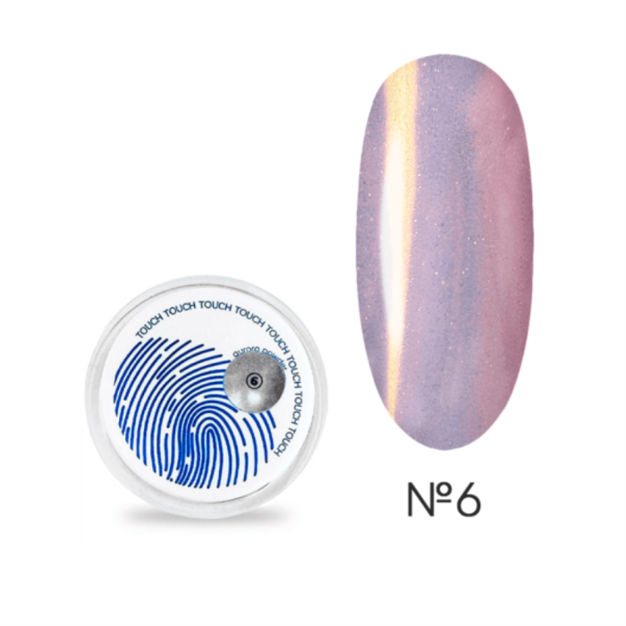 Втирка Touch Aurora Powder №06, рожева з бірюзовим відливом, 5 г