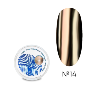 Втирка Touch Aurora Powder №14, золотая, 5 г
