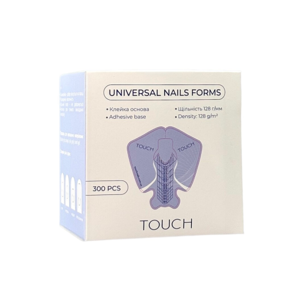Нижні форми Touch Universal Nails Forms, 300 шт.