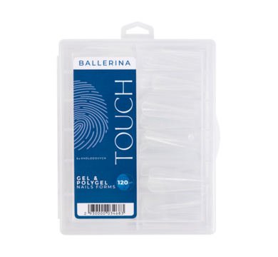 Верхні форми Touch Gel & Polygel Nails Forms Ballerina, балерина 120 шт.