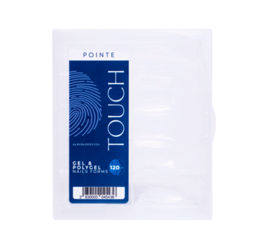 Верхние формы Touch Gel & Polygel Nails Forms Pointe, пуанты, 120 шт.