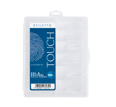 Верхні форми Touch Gel&Polygel Nails Forms Stiletto, стилет, 120 шт.