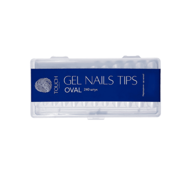 Гелеві типси Touch Gel Nail Tips Oval, овал, 240 шт.