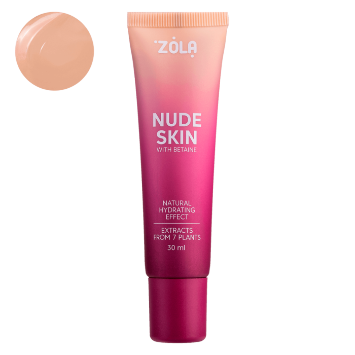 Тональная основа Zola Nude Skin 03 Tan, тёплый бежевый