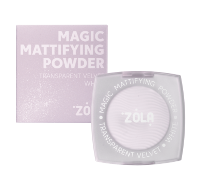 Пудра Zola Magic Mattifying Powder White, напівпрозора