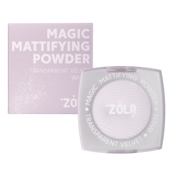 Пудра Zola Magic Mattifying Powder White, напівпрозора