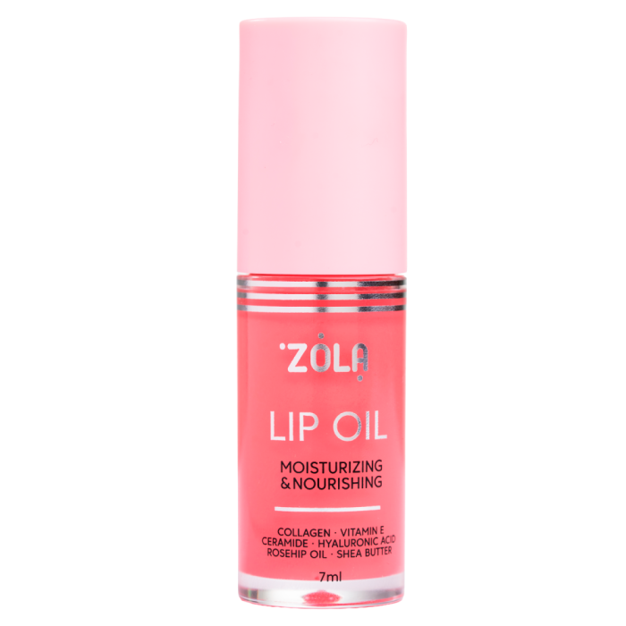 Масло для губ Zola Pink Kiss, ярко-розовое