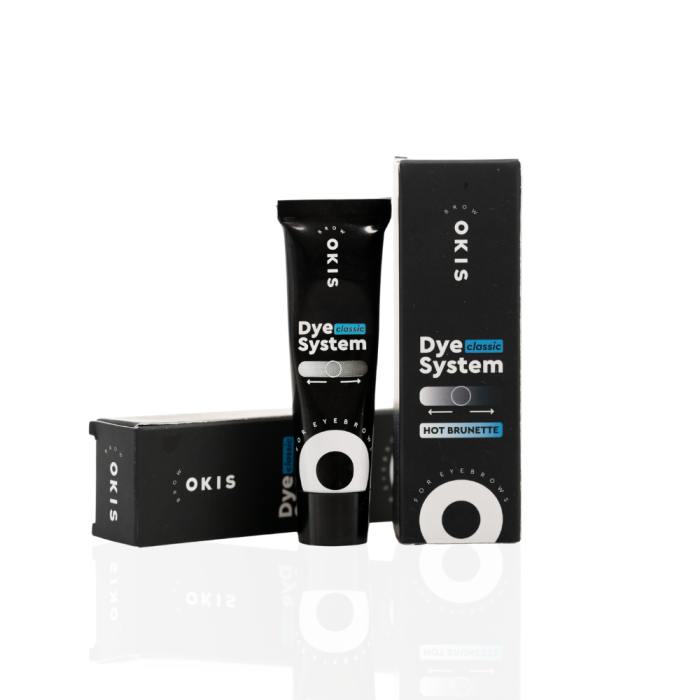 Крем-фарба для брів Okis Brow Classic Dye System Hot Brunet, теплий брюнет, 15 мл