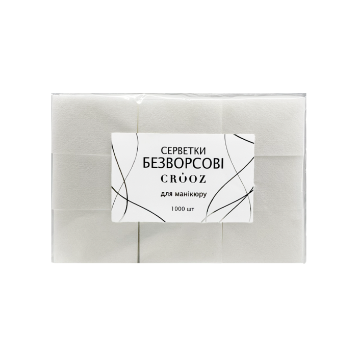 Серветки безворсові CROOZ, 4*6 см, 1000 шт.