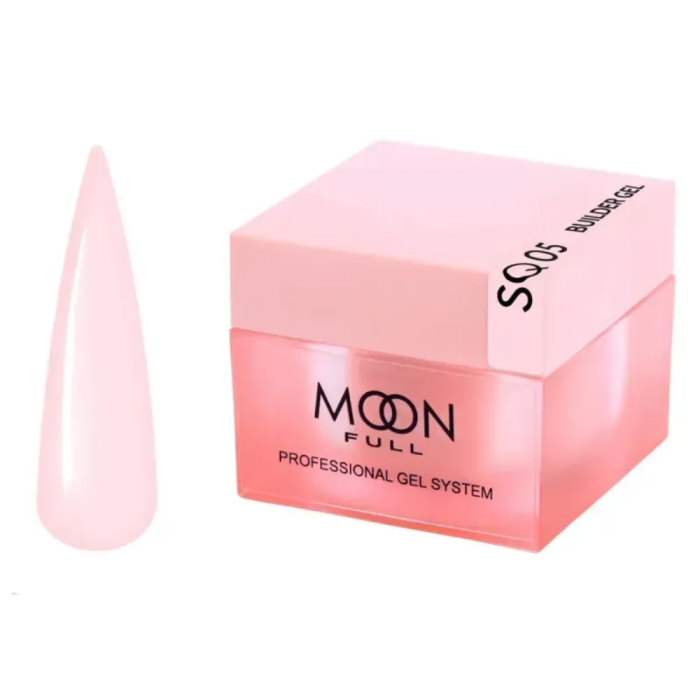 Гель для наращивания Moon Full Builder Gel №SQ05, нежно-розовый, 30 мл