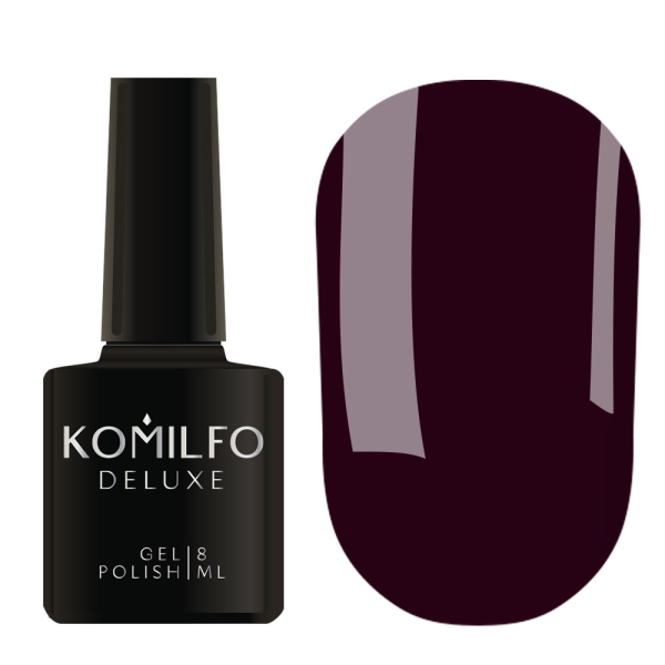 Гель-лак Komilfo Limited Wine Collection №005, темно-сливовый, 8 мл