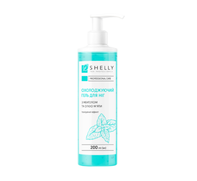 Гель охлаждающий Shelly для ног с ментолом и маслом мяты, 200 мл