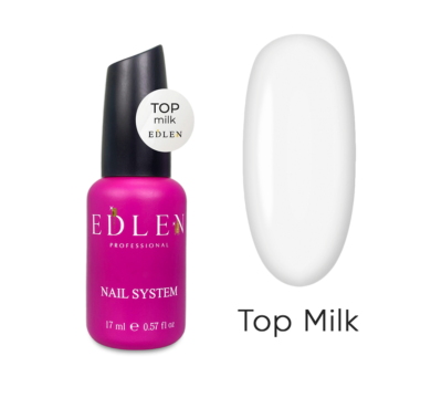 Камуфлюючий топ Edlen Top Milk, без липкого шару, з УФ-фільтрами, молочний, 17 мл