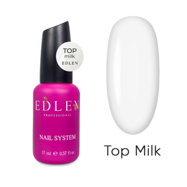 Камуфлирующий топ Edlen Top Milk, без липкого слоя, с УФ-фильтрами, молочный, 17 мл