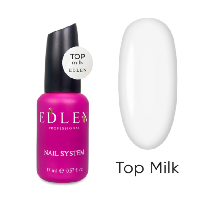 Камуфлюючий топ Edlen Top Milk, без липкого шару, з УФ-фільтрами, молочний, 17 мл