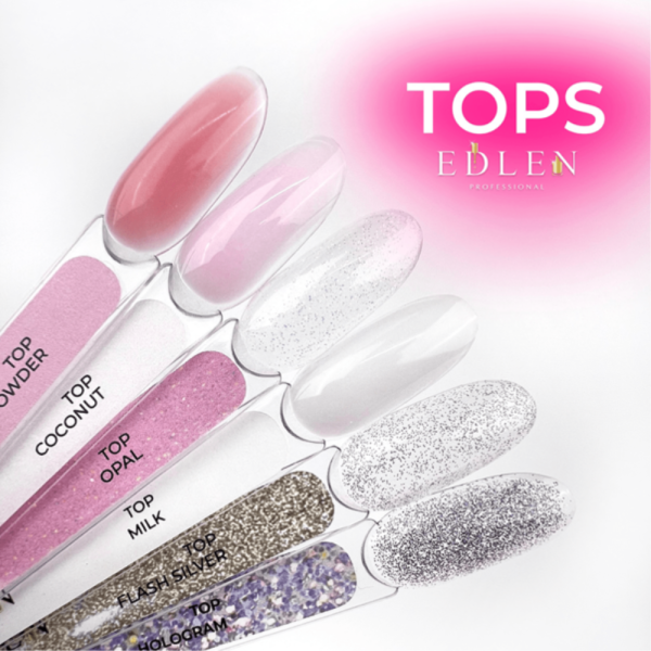 Камуфлирующий топ Edlen Top Milk, без липкого слоя, с УФ-фильтрами, молочный, 17 мл