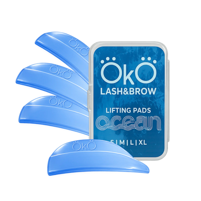 Валики для ламинирования ресниц Oko Lash&Brow Ocean Pads, набор - 4 пары (S, M, L, XL)
