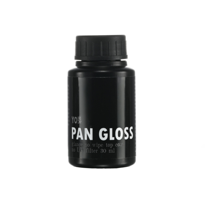 Топ без липкого слоя YoNailsTop Pan Gloss, без УФ-фильтра, экстремально глянцевый, 30 мл
