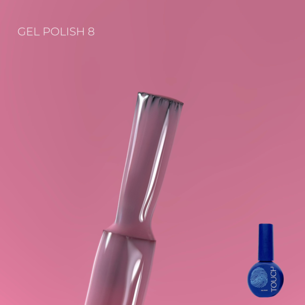 Гель-лак Touch Gel Polish №08, зефірно-рожевий, 9 мл