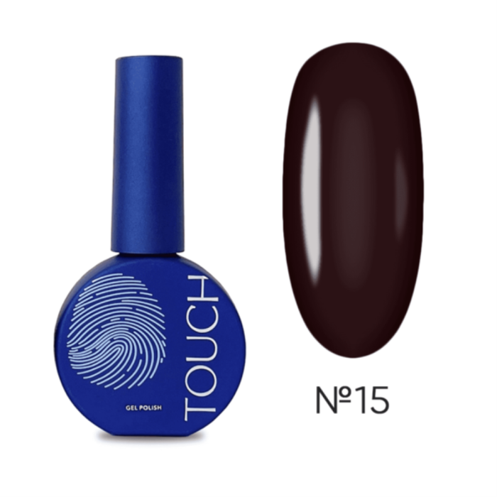 Гель-лак Touch Gel Polish №15, бордо, 9 мл