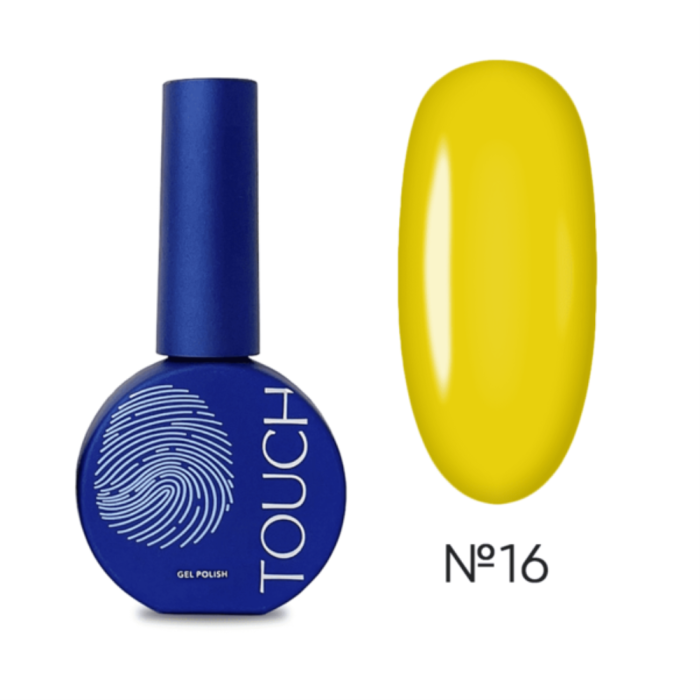 Гель-лак Touch Gel Polish №16, желтый, 9 мл