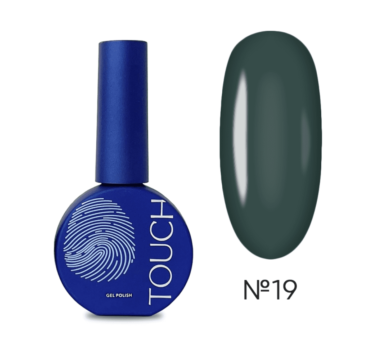 Гель-лак Touch Gel Polish №19, темно-зелений, 9 мл