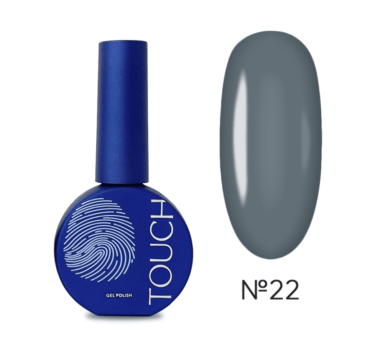 Гель-лак Touch Gel Polish №22, сірий, 9 мл