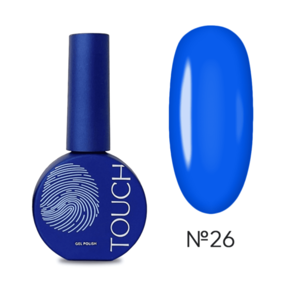 Гель-лак Touch Gel Polish №26, синій, 9 мл