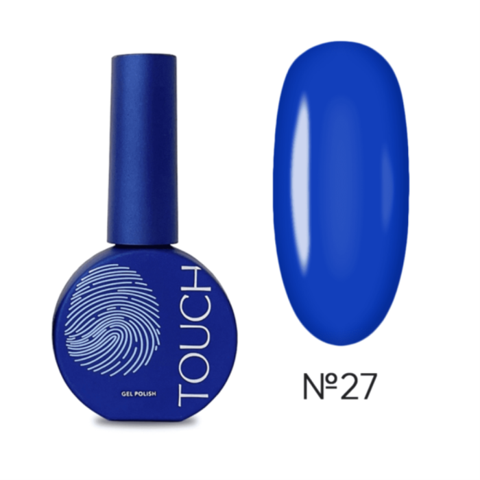 Гель-лак Touch Gel Polish №27, темно-синій, 9 мл