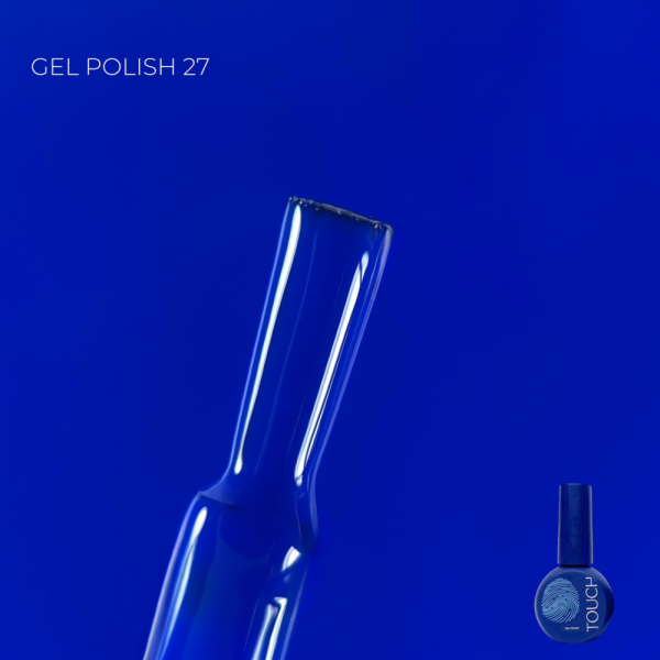 Гель-лак Touch Gel Polish №27, темно-синій, 9 мл