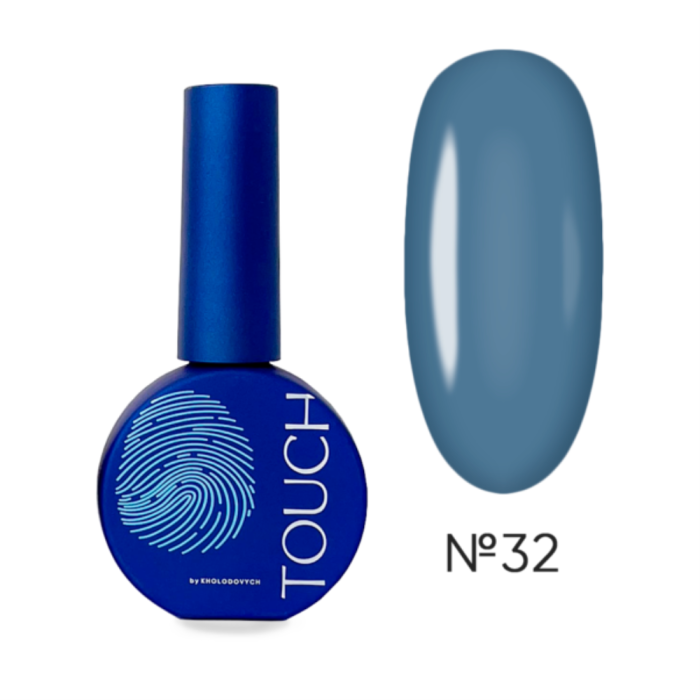Гель-лак Touch Gel Polish №32, серо-голубой, 9 мл
