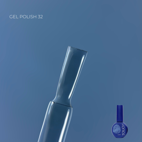 Гель-лак Touch Gel Polish №32, серо-голубой, 9 мл