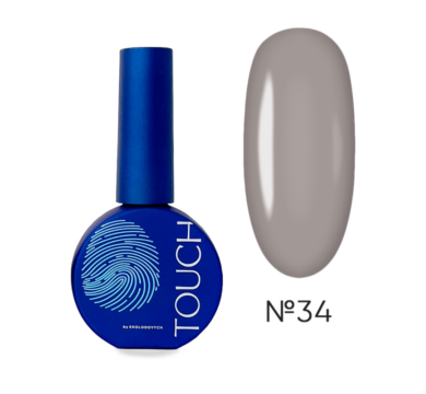 Гель-лак Touch Gel Polish №34, серый, 9 мл