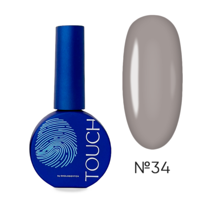 Гель-лак Touch Gel Polish №34, серый, 9 мл