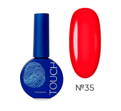 Гель-лак Touch Gel Polish №35, ярко-красный, 9 мл