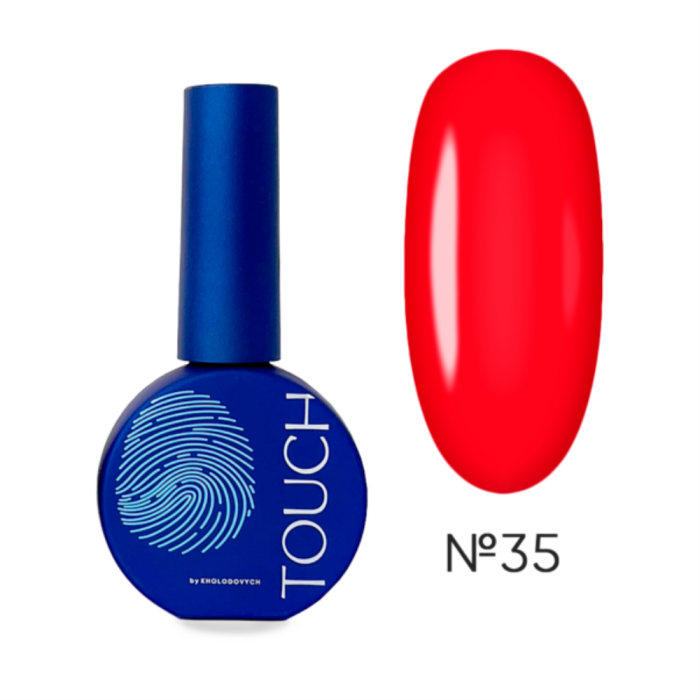 Гель-лак Touch Gel Polish №35, ярко-красный, 9 мл