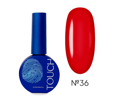 Гель-лак Touch Gel Polish №36, холодний червоний, 9 мл