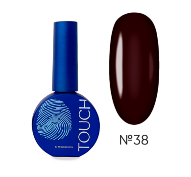 Гель-лак Touch Gel Polish №38, красно-коричневый, 9 мл